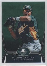 2012 Bowman Platinum Prospects Green Refractor 269/399 Michael Choice #BPP8 1h5