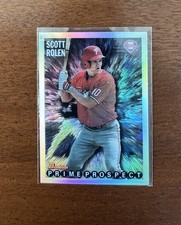 2002 Bowman Chrome - Reprints ‘95 Scott Rolen #48 Of 50 #BCR-SR Refractor
