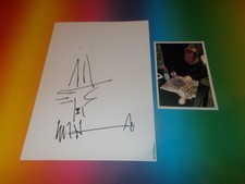 HA Schult  KUNST ART signiert Autogramm +  Zeichnung auf Briefkarte in person