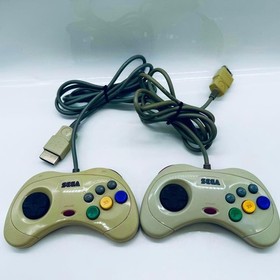 [TESTED] Sega Saturn White Console HST-3220 2 Controllers Power Memory Cables