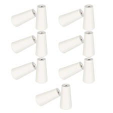 14Pcs White Wood Cord Tassels Reusable Window Blind Pulls for Roman Shades