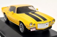 Atlas 1/43 Chevrolet Camaro Z/28 1970 Yellow Scale Diecast Model Car