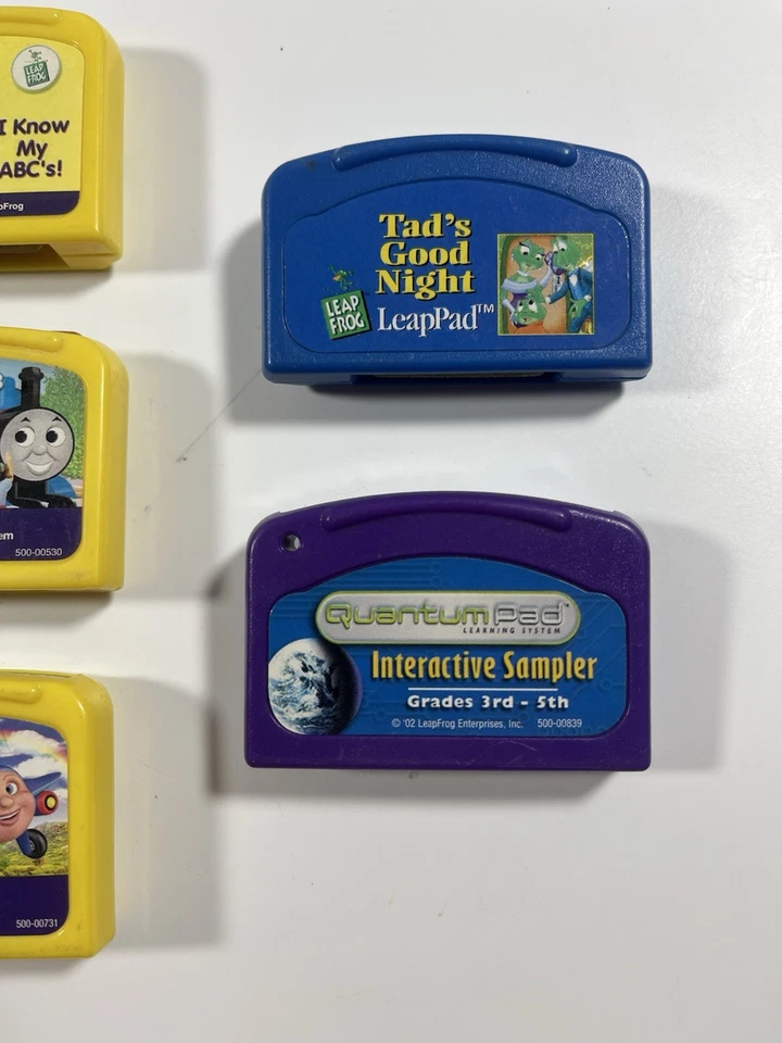 LeapFrog V.Smile Quantum Pad Lot 8 Games ABCs Jay Jay Thomas Zayzoo Care Bears - Image 4 of 4