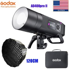 GODOX AD400Pro II 400W HSS Outdoor Flash Strobe 120cm Parabolic Umbrella Softbox