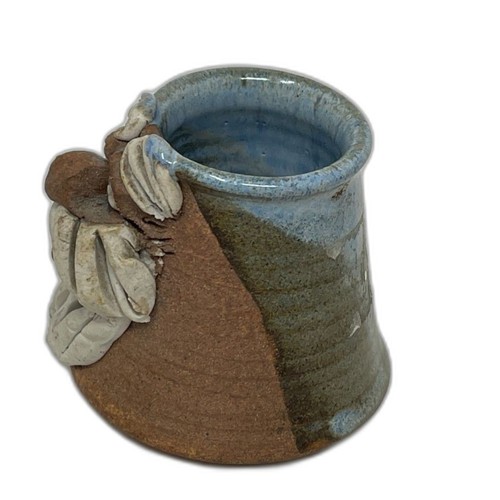 3D Ugly Mustache Face Stoneware Pottery Jug Mini Vase Vintage Wichita KS - Picture 3 of 7