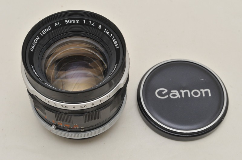 Canon FL 50mm f1.4 II manual focus lens, film-tested - REK64