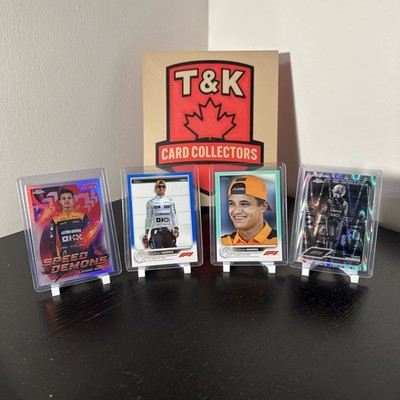 Lando Norris x 4 (22,24) Topps F1 Chrome & Flagship