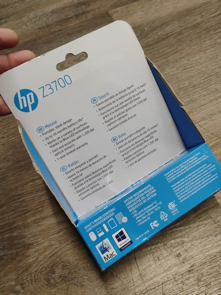 HP Z3700 Wireless Mouse - Black V0L79AA Brand New Sealed - Image 2 of 3