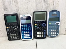 Texas Instruments Graphing Calculators Lot 4 Calculators Mixed Condition FPNW