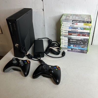Xbox 360 S Slim Bundle 1439 Console 250GB 16 Game GTA HALO