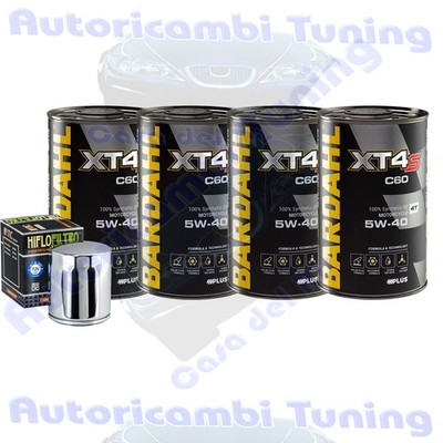 Service Bardahl Öl XT4S 5W40 für Harley Davidson FLHRI Road King 2001>2006