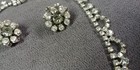 2 1950s Art Deco Style Rhinestone Necklace Clip On Earrings Vintage Jewelry Lot — photo 8