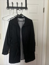 Calvin Klein Women s Black Rain Trench Coat J...