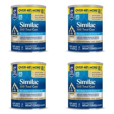 (4) Similac 360 Total Care Non-GMO Infant Formula Powder - 30.8oz Each