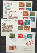 BERLIN 1968+1969 JUGEND 7x FDC-BRIEFE ESST-GESTEMPELT nur 3,90 EURO s.2x SCAN