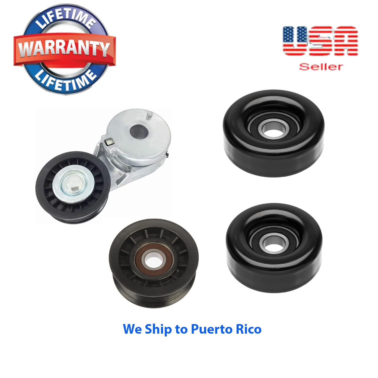 Belt Tensioner and Idler Pulley Kit for 2006-2009 Equinox Torrent-image