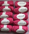 Drops Cotton Light Dk Yarn 10x50g Ball Oeko Tex Shade 18 Cerise Pink 50% Cotton