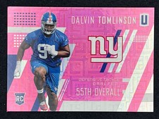 Dalvin Tomlinson 2017 Panini Unparalleled Pink Escher Squares #/299 #208 ESE
