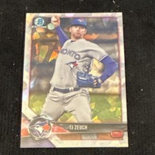 Bowman 2018 Chrome Prospects TJ Zeuch Atomic Refractor #BCP56 Toronto Blue Jays