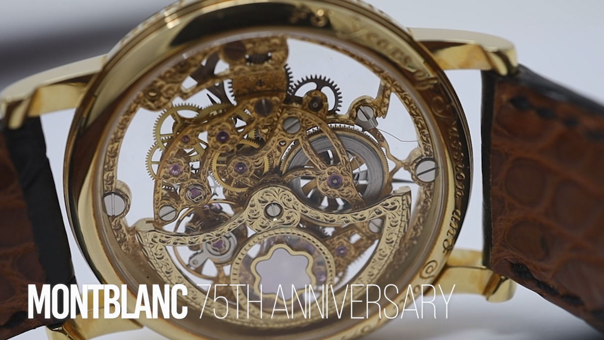 Montblanc Skeleton 75th Anniversary Watch c.1999 - NEW AND UNWORN