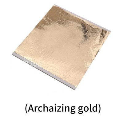 Leaf Foil Sheets Gilding Art Craft Metallic Transfer Decorative Painting 14x14cm