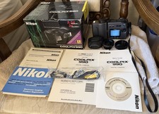 Working NIKON Coolpix 990 3.34MP CCD Y2K Digital Camera Complete In Box - Works!