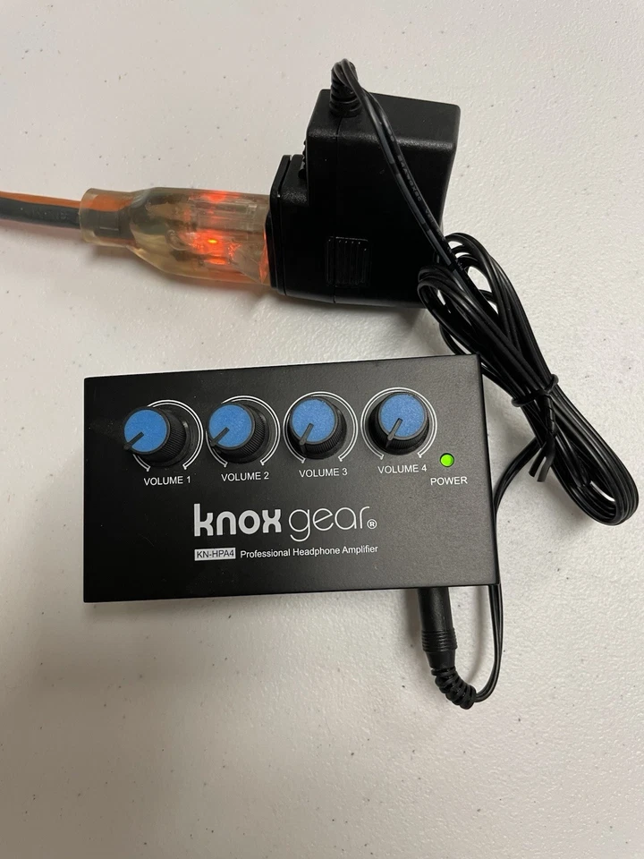 Stocking stuffer Headphone Amplifier 4 Channel Compact box Gear Tested Working - Image 2 of 4