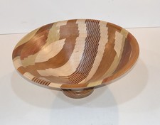 Board Style Segmented Turned Dizzy Bowl