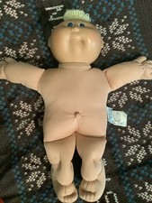 1984-Vintage Cabbage Patch Kid Preemie Doll-Blonde-Blue Eyes