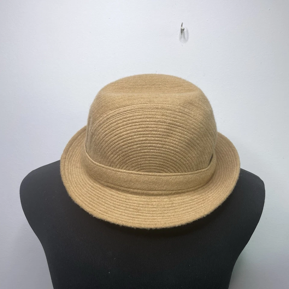 Talla 59 Vintage Chapeaux MOTSCH Pour HERMES Paris 100% Lana Sombrero Beige Foto 2 de 4