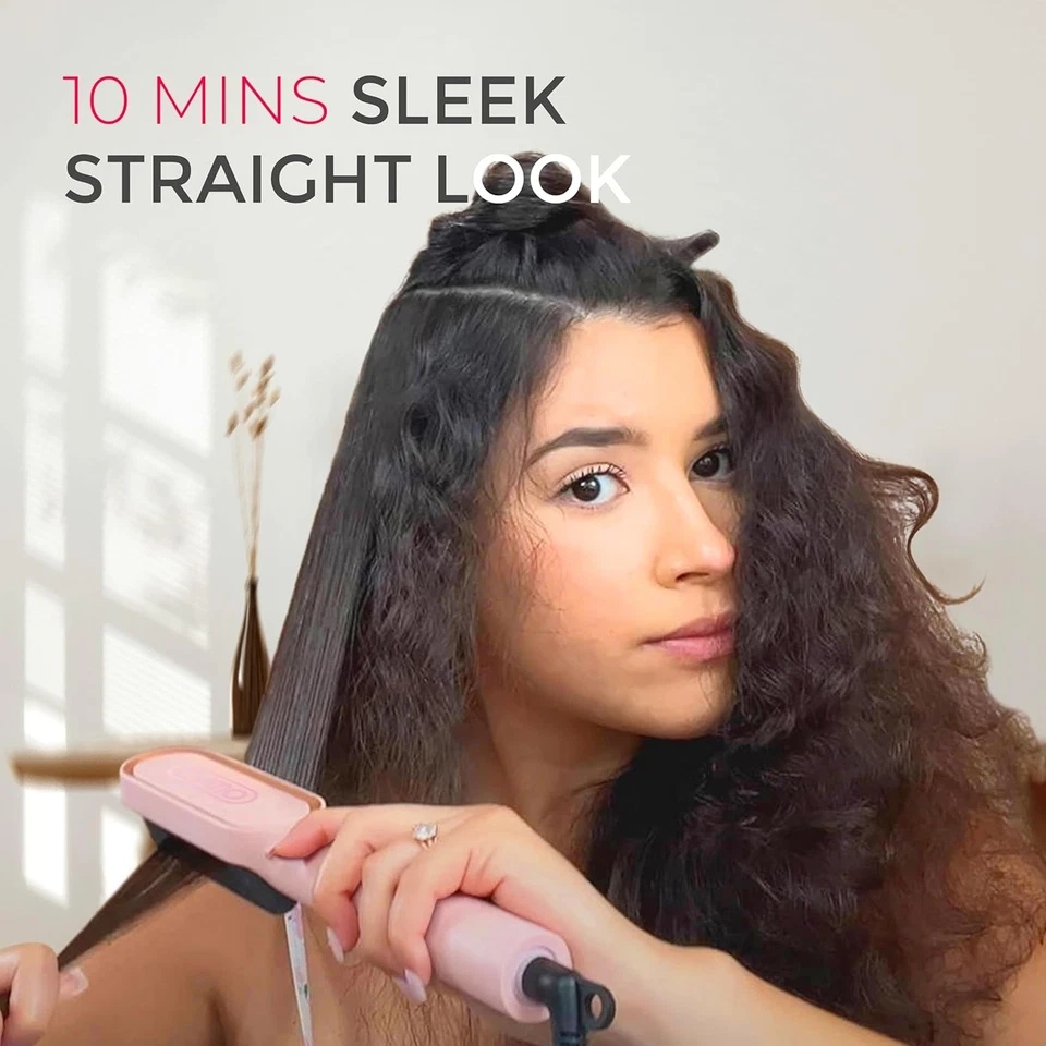 TYMO Ring Hair Straightener Brush Comb for Women 5 Temp Settings 20s Fast Heat - Image 2 of 4