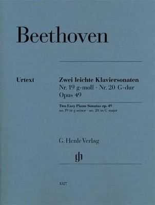 Two Easy Piano Sonatas no. 19 and no. 20 g minor and G major op. 49 no. 1 and...