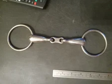Used loose ring snaffle bit 5 1/4 in French link korsteel 