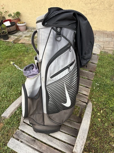 Nike 14 Way Divider Black Golf Cart Bag black And Gray Thermal Pocket