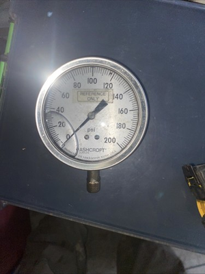 #ad #ad Ashcroft Duralife pressure gauge 0 ￼200 Psi glycerin Filled Industrial Grade $20.00