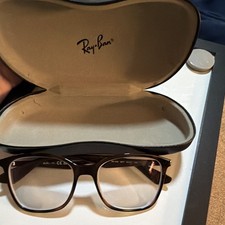 Ray-Ban RB7066 5577 Plastic Full Rim Brown Square Eyeglass Frames 54-17 145