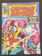 Captain Britain #34 June 1977  "An Odyssey of the Mind!" Marvel Comics Group Mag