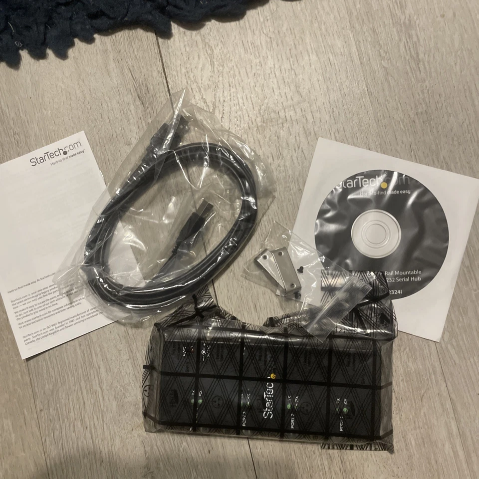 StarTech USB to Serial Adapter Hub - 4 Port - Industrial - Wall Mount - Din Rail - Image 2 of 4