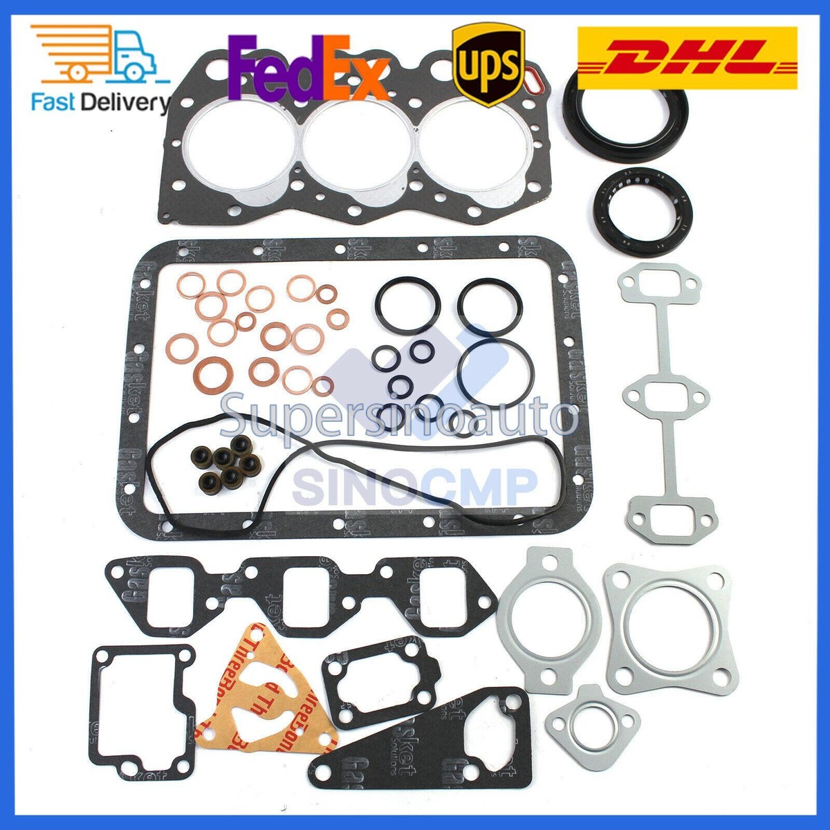 3TN66E Full Set Gasket Kit 3TNE66 3TN66UJ Engine For Yanmar John
