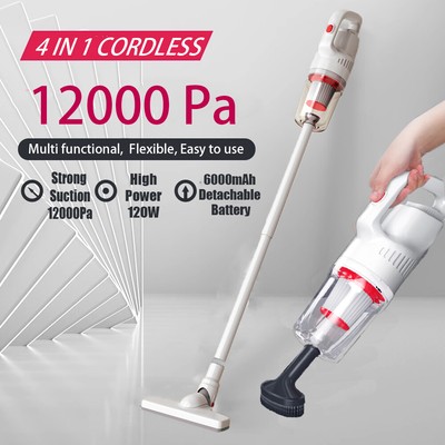12000pa 4IN1 Cordless Handheld Stick Upright Lightweight Portable Vacuum Cleaner