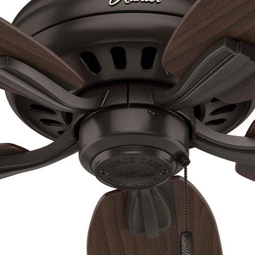52" Premier Bronze Indoor Ceiling Fan Reversible Yellow Roasted Walnut Blade - Picture 9 of 9
