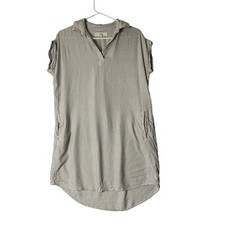 Thread & Supply Women Vertical Stripe Pockets Shirt T-Shirt Lindsey Dress Small