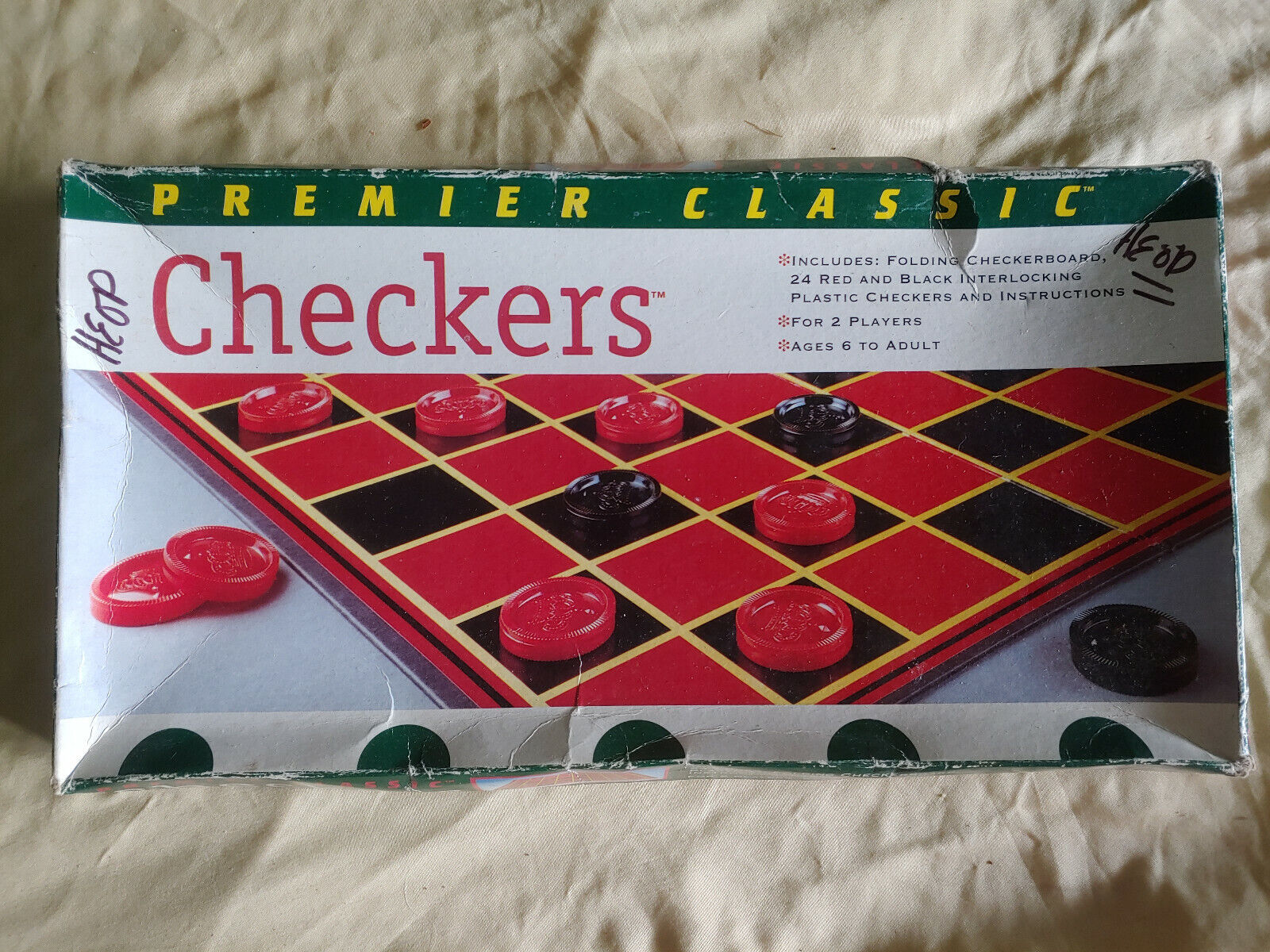  Pressman Checkers - Classic Game With Folding Board and  Interlocking Checkers, 2 Players : Toys & Games