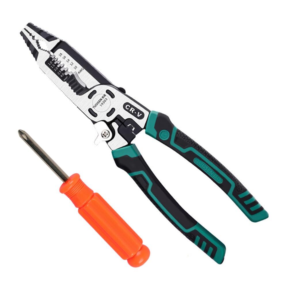szhdxsy, 10-in-1 Wire Stripper Tool, Wire breaking pliers， Cable cutters