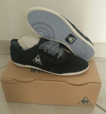 CHAUSSURES/BASKETS AUTHENTIQUE LE COQ SPORTIF T.37 TRIOMPHE SATIN / SUEDE - Photo 1/4