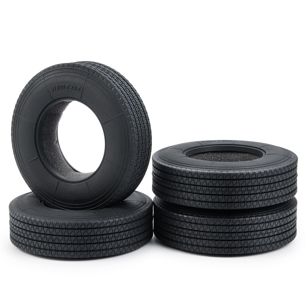 ZuoLan 4 Stuks RC-wielbanden Van Rubber Met Schuimrubber Inleg – Perfect Voor 1/14 Tamiya-trucks En Aanhangers 2 miniatura