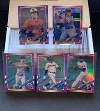2021 Topps Chrome Complete Pink Refractor Master Set 1-220 | Mountcastle Gimenez
