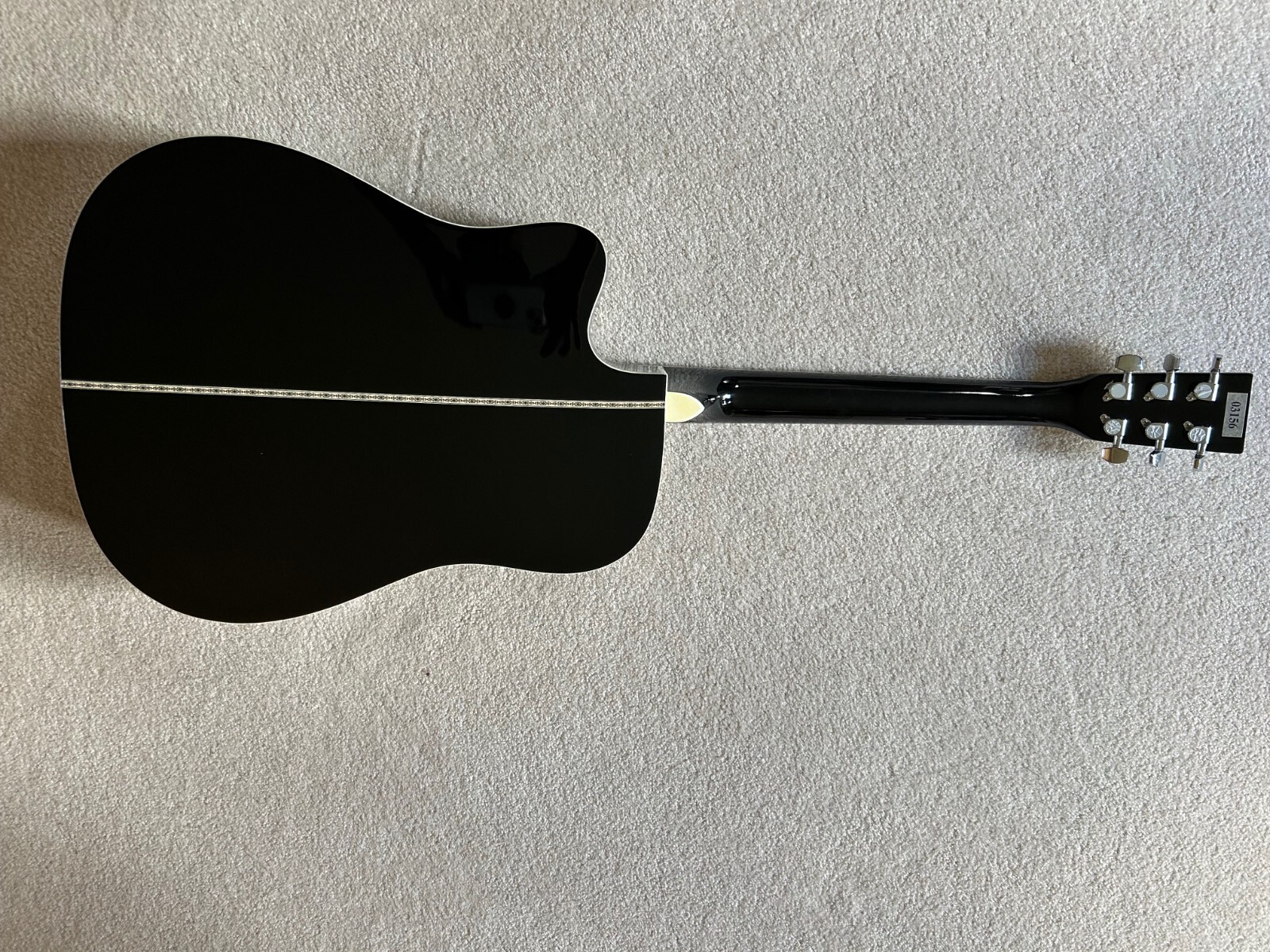 Esteban Acoustic Electric Guitar Limited Edition, black. Very good