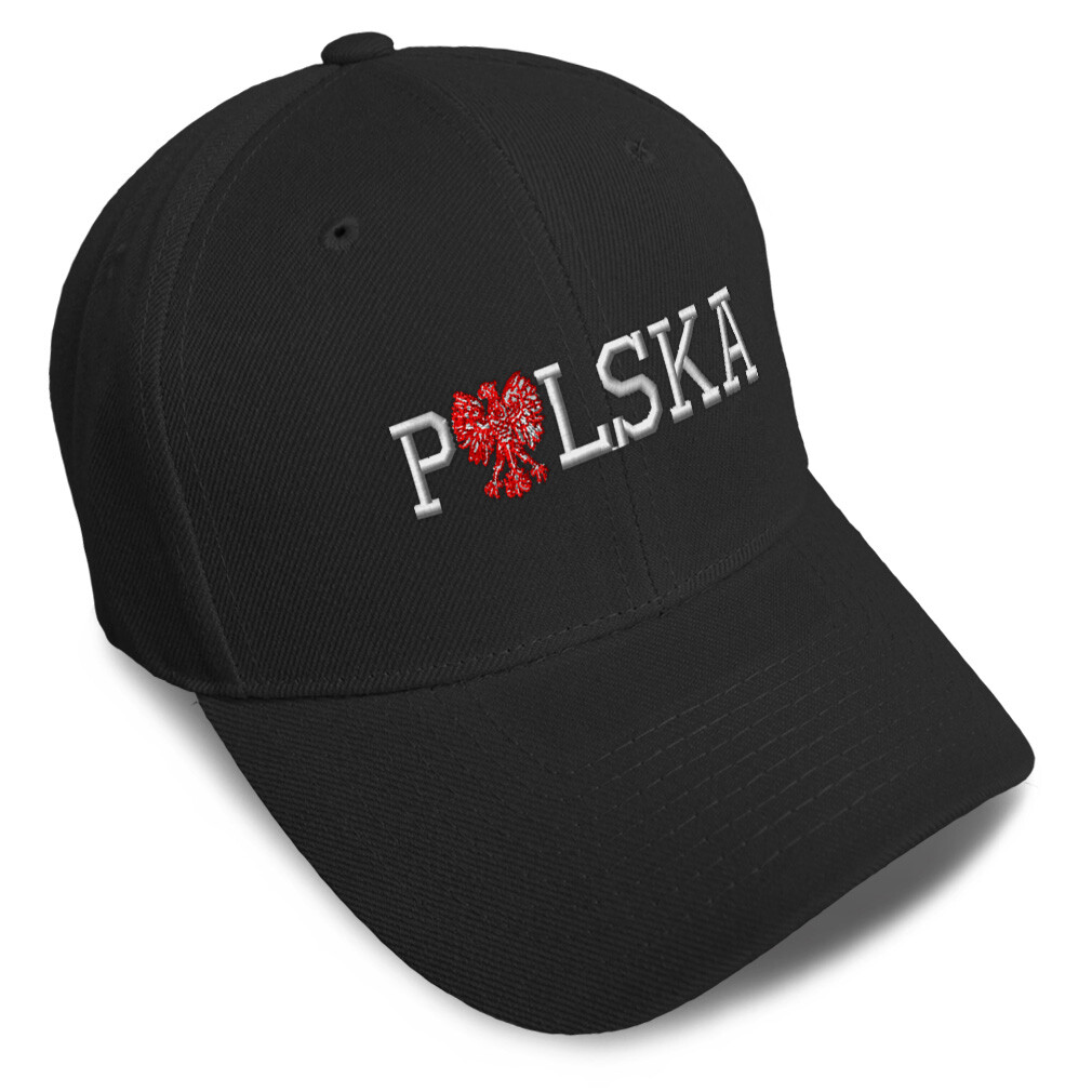 Poland Flag Baseball Cap Polska Embroidered Dad Hat for Men and Women
