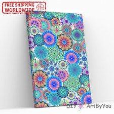 Patterns Abstract Art Paint By Numbers Kit Home Decor Acrylic Canvas Beginner